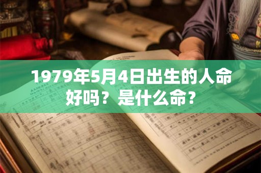 1979年5月4日出生的人命好吗？是什么命？