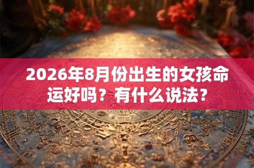 2026年8月份出生的女孩命运好吗？有什么说法？