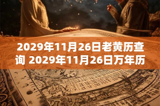 2029年11月26日老黄历查询 2029年11月26日万年历黄道吉日