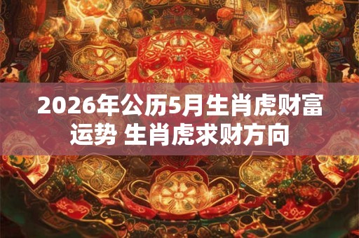 2026年公历5月生肖虎财富运势 生肖虎求财方向 2026年公历5月生肖虎财富运势 生肖虎求财方向