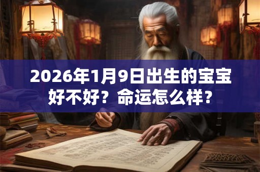 2026年1月9日出生的宝宝好不好？命运怎么样？