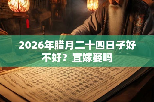 2026年腊月二十四日子好不好？宜嫁娶吗