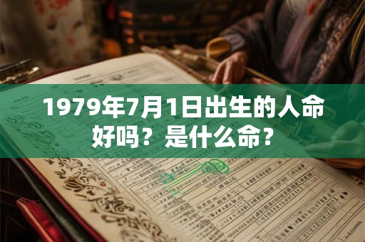 1979年7月1日出生的人命好吗?是什么命? 1979年7月1日出生的人命好吗?是什么命?