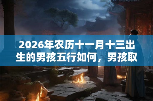 2026年农历十一月十三出生的男孩五行如何，男孩取什么名字好？