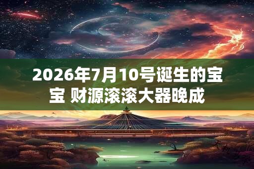 2026年7月10号诞生的宝宝 财源滚滚大器晚成