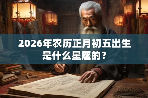 2026年农历正月初五出生是什么星座的? 2026年农历正月初五出生是什么星座的?
