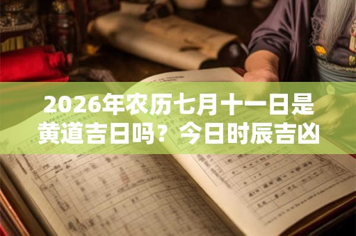 2026年农历七月十一日是黄道吉日吗?今日时辰吉凶一览表 2026年农历七月十一日是黄道吉日吗?今日时辰吉凶一览表