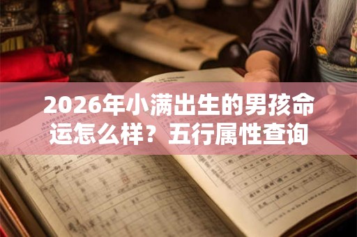 2026年小满出生的男孩命运怎么样？五行属性查询