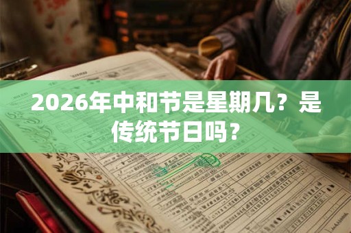 2026年中和节是星期几？是传统节日吗？