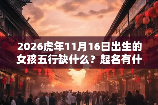 2026虎年11月16日出生的女孩五行缺什么？起名有什么推荐？