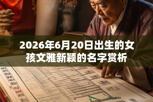 2026年6月20日出生的女孩文雅新颖的名字赏析