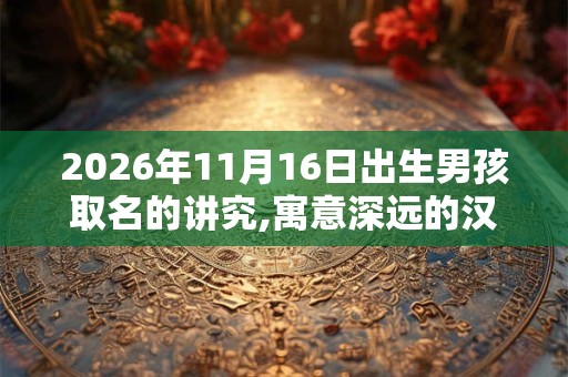 2026年11月16日出生男孩取名的讲究,寓意深远的汉字详解 2026年11月16日出生男孩取名的讲究,寓意深远的汉字详解