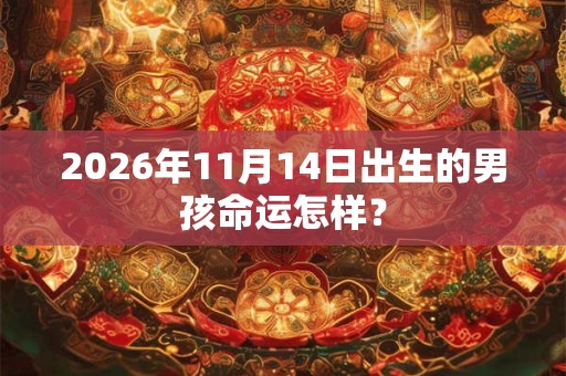 2026年11月14日出生的男孩命运怎样？