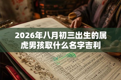 2026年八月初三出生的属虎男孩取什么名字吉利 2026年八月初三出生的属虎男孩取什么名字吉利