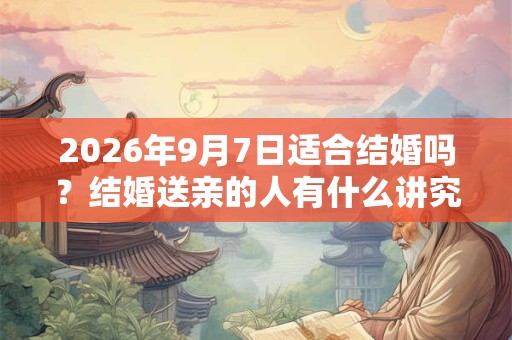 2026年9月7日适合结婚吗？结婚送亲的人有什么讲究？