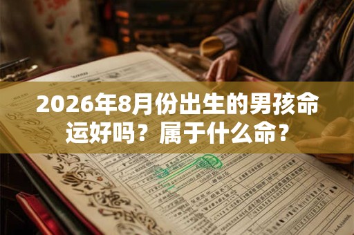 2026年8月份出生的男孩命运好吗？属于什么命？