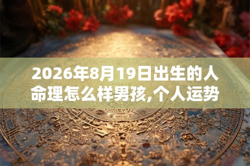 2026年8月19日出生的人命理怎么样男孩,个人运势如何