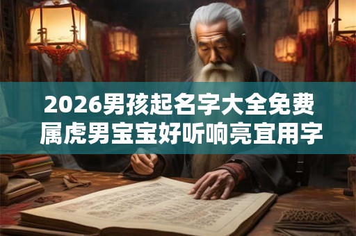 2026男孩起名字大全免费 属虎男宝宝好听响亮宜用字