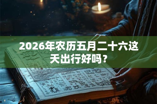 2026年农历五月二十六这天出行好吗？