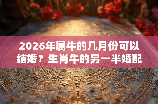 2026年属牛的几月份可以结婚？生肖牛的另一半婚配详解