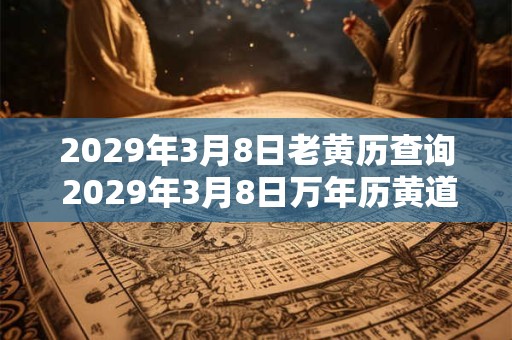 2029年3月8日老黄历查询 2029年3月8日万年历黄道吉日 2029年3月8日老黄历查询 2029年3月8日万年历黄道吉日
