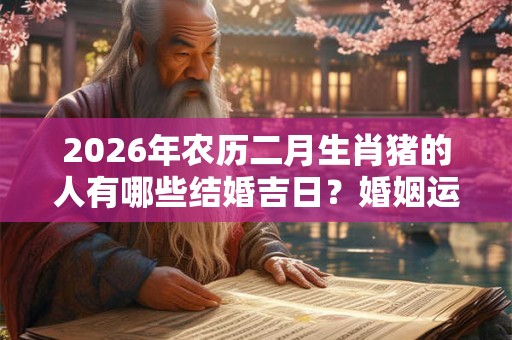 2026年农历二月生肖猪的人有哪些结婚吉日？婚姻运势如何？