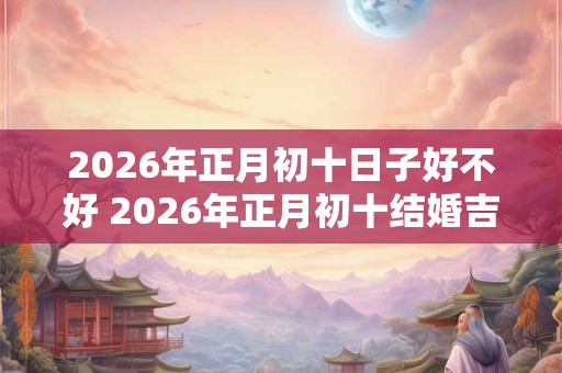 2026年正月初十日子好不好 2026年正月初十结婚吉利吗
