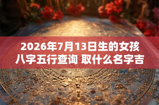 2026年7月13日生的女孩八字五行查询 取什么名字吉利