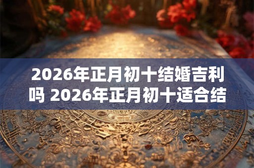 2026年正月初十结婚吉利吗 2026年正月初十适合结婚吗 2026年正月初十结婚吉利吗 2026年正月初十适合结婚吗