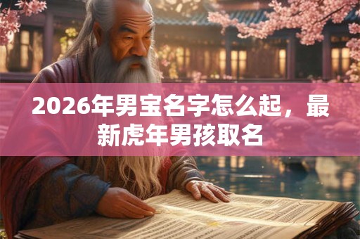2026年男宝名字怎么起，最新虎年男孩取名