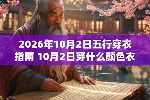 2026年10月2日五行穿衣指南 10月2日穿什么颜色衣服 2026年10月2日五行穿衣指南 10月2日穿什么颜色衣服