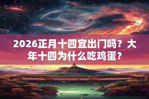 2026正月十四宜出门吗？大年十四为什么吃鸡蛋？