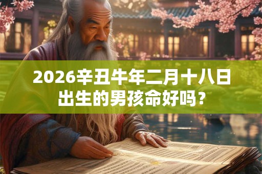 2026辛丑牛年二月十八日出生的男孩命好吗？