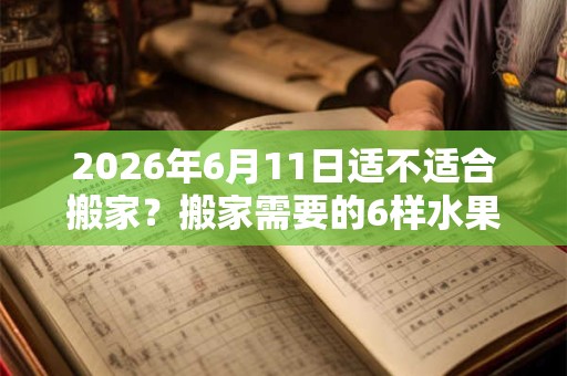 2026年6月11日适不适合搬家？搬家需要的6样水果