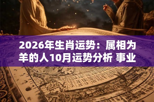 2026年生肖运势：属相为羊的人10月运势分析 事业上升财运亨通