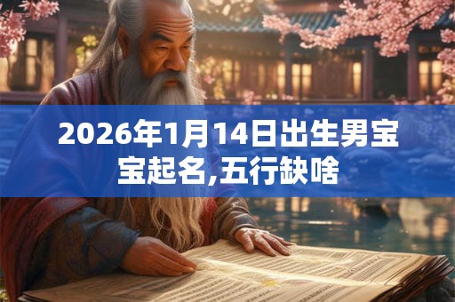 2026年1月14日出生男宝宝起名,五行缺啥 2026年1月14日出生男宝宝起名,五行缺啥