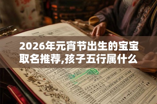 2026年元宵节出生的宝宝取名推荐,孩子五行属什么 2026年元宵节出生的宝宝取名推荐,孩子五行属什么
