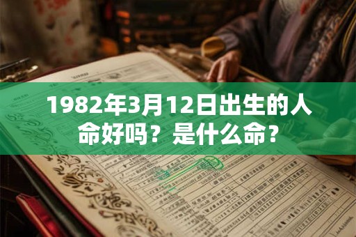 1982年3月12日出生的人命好吗？是什么命？