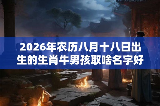2026年农历八月十八日出生的生肖牛男孩取啥名字好? 2026年农历八月十八日出生的生肖牛男孩取啥名字好?