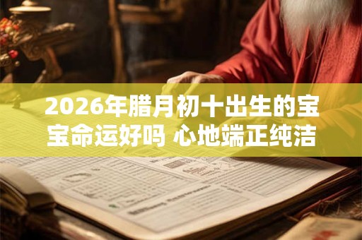 2026年腊月初十出生的宝宝命运好吗 心地端正纯洁