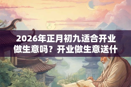 2026年正月初九适合开业做生意吗?开业做生意送什么花? 2026年正月初九适合开业做生意吗?开业做生意送什么花?