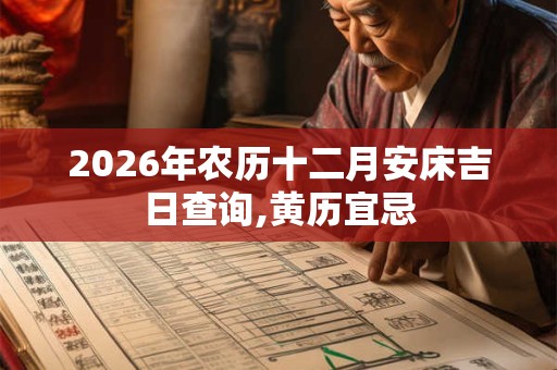2026年农历十二月安床吉日查询,黄历宜忌