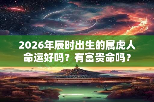 2026年辰时出生的属虎人命运好吗?有富贵命吗? 2026年辰时出生的属虎人命运好吗?有富贵命吗?