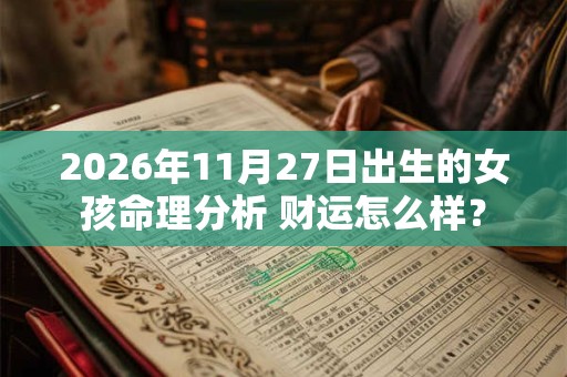 2026年11月27日出生的女孩命理分析 财运怎么样? 2026年11月27日出生的女孩命理分析 财运怎么样?