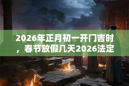 2026年正月初一开门吉时，春节放假几天2026法定几天？