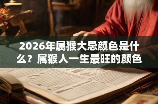 2026年属猴大忌颜色是什么?属猴人一生最旺的颜色 2026年属猴大忌颜色是什么?属猴人一生最旺的颜色