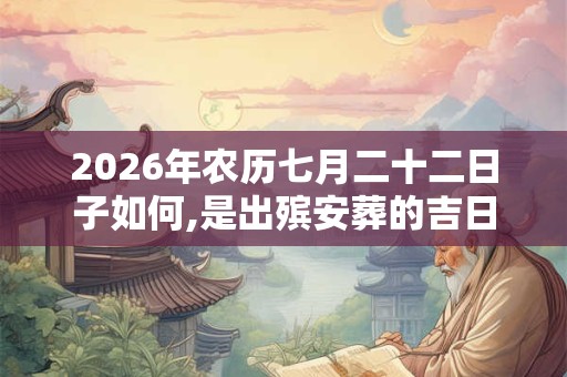 2026年农历七月二十二日子如何,是出殡安葬的吉日吗? 2026年农历七月二十二日子如何,是出殡安葬的吉日吗?