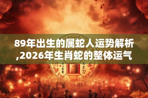 89年出生的属蛇人运势解析,2026年生肖蛇的整体运气 89年出生的属蛇人运势解析,2026年生肖蛇的整体运气