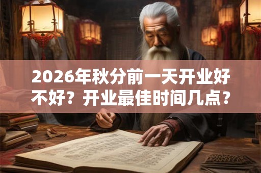 2026年秋分前一天开业好不好？开业最佳时间几点？