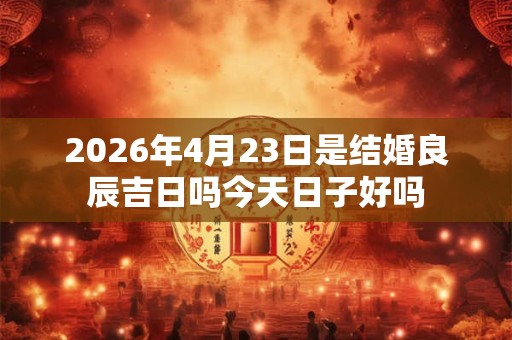 2026年4月23日是结婚良辰吉日吗今天日子好吗